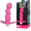 Анальная рельефная втулка с вибрацией Sweet Toys, розовая - фото 1