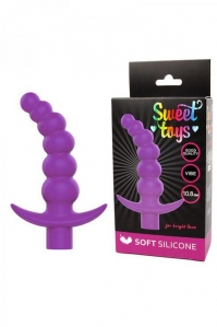 Анальный стимулятор-елочка с вибрацией Sweet Toys, фиолетовый