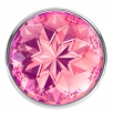 Анальная втулка OHH Toys с розовым кристаллом, M - фото 2