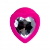 Анальная втулка ToDo by Toyfa Diamond Heart М, розовая - фото 2