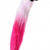 Анальная втулка с бело-розовым хвостом POPO Pleasure by TOYFA, S - фото 2