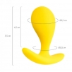 Анальная втулка ToDo by Toyfa Blob силикон, желтая - фото 6