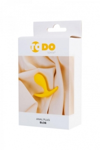 Анальная втулка ToDo by Toyfa Blob силикон, желтая 4