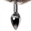 Анальная втулка Metal by TOYFA с хвостом черно-бурой лисы, металл, M - фото 8