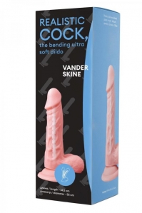 Фаллоимитатор Vander Realistic Cock Bending Ultra Soft Dildo 6.5