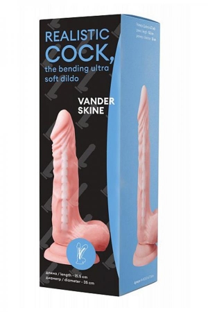 Фаллоимитатор Vander Realistic Cock Bending Ultra Soft Dildo 7.1