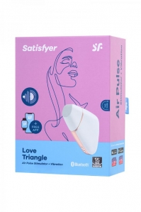Вакуумный вибростимулятор клитора на управлении от смартфона Satisfyer Love Triangle 8