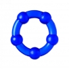 Набор из 3х синих эрекционных колец A-Toys - фото 2