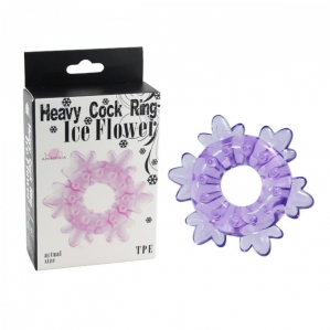 Эрекционное кольцо Ice Flower, фиолетовое 1