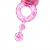 Виброкольцо ToyFa розового цвета - фото 1