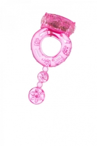 Виброкольцо ToyFa розового цвета