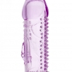 Насадка на пенис стимулирующая ToyFa, фиолетовая - фото 2