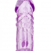 Насадка на пенис стимулирующая с клиторальным отростком ToyFa, фиолетовая - фото 2