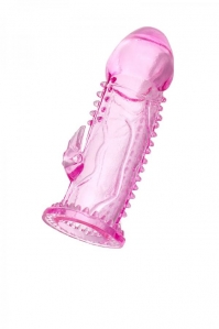 Насадка на пенис стимулирующая ToyFa, розовая