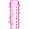 Насадка на пенис стимулирующая ToyFa, розовая - фото 2