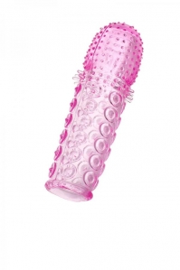 Насадка на пенис стимулирующая с усиками ToyFa, розовая