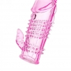 Насадка на пенис стимулирующая ToyFa с клиторальным отростком, розовая - фото 1