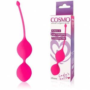 Вагинальные шарики Cosmo, розовые 1
