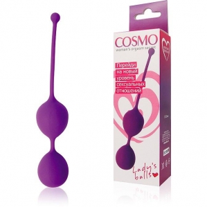 Вагинальные шарики Cosmo, фиолетовые 1