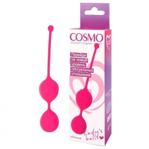 Вагинальные шарики Cosmo, розового цвета 1