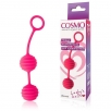 Вагинальные шарики Cosmo с ребристой поверхностью, розовые - фото 2