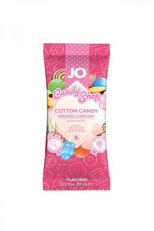 Лубрикант съедобный Jo Candy Shop Cotton Candy "Сладкая вата", 10 мл.