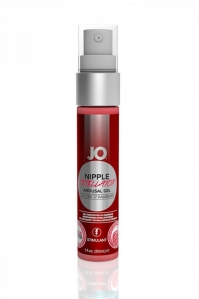 Стимулирующий съедобный гель для сосков Jo Nipple Titillator Electric Strawberry, 