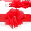 Набор БДСМ NoTabu, украшен цветами, красный, 6 предметов - фото 5