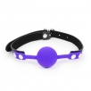 Кляп-шар силиконовый, NoTabu, фиолетовый - фото 1