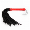 Плеть-флоггер многохвостая, NoTabu, черная с красной декорированной ручкой - фото 1