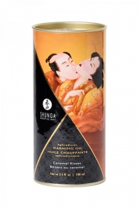 Массажное масло Shunga Caramel Kisses, разогревающее, карамель, 100 мл 4