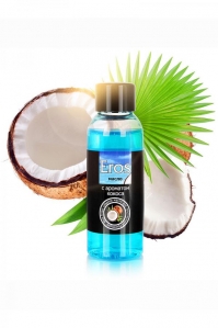 Массажное масло Eros Tropic с ароматом и вкусом кокоса, 50 мл.