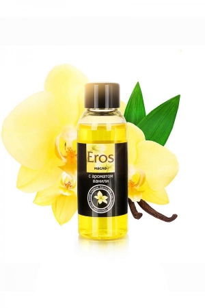 Массажное масло Eros Sweet с ароматом и вкусом ванили, 50 мл.