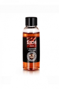 Массажное масло Eros Tasty с ароматом и вкусом шоколада, 50 мл. 1