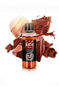 Массажное масло Eros Tasty с ароматом и вкусом шоколада, 50 мл.
