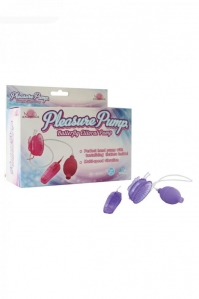 Женская вакуумная помпа с вибрацией для половых губ и клитора Pleasure Pump - Butterfly Clitoral 1