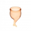 Набор менструальных чаш Satisfyer Feel Secure Menstrual Cup Orange - фото 5