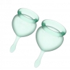 Набор менструальных чаш Satisfyer Feel good Menstrual Cup Light Green - фото 1