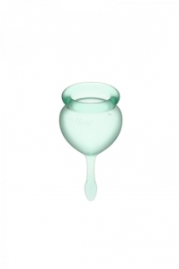 Набор менструальных чаш Satisfyer Feel good Menstrual Cup Light Green 3