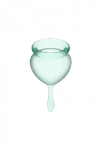 Набор менструальных чаш Satisfyer Feel good Menstrual Cup Light Green 2