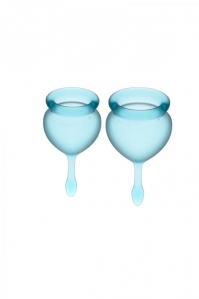 Набор менструальных чаш Satisfyer Feel good Menstrual Cup Light Blue 1