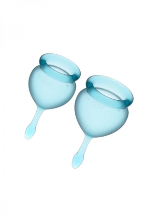 Набор менструальных чаш Satisfyer Feel good Menstrual Cup Light Blue