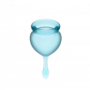 Набор менструальных чаш Satisfyer Feel good Menstrual Cup Light Blue - фото 6
