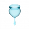 Набор менструальных чаш Satisfyer Feel good Menstrual Cup Light Blue - фото 5