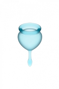 Набор менструальных чаш Satisfyer Feel good Menstrual Cup Light Blue 4