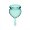 Набор менструальных чаш Satisfyer Feel good Menstrual Cup Green - фото 4