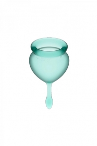 Набор менструальных чаш Satisfyer Feel good Menstrual Cup Green 3