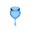 Набор менструальных чаш Satisfyer Feel good Menstrual Cup Blue - фото 5