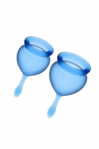 Набор менструальных чаш Satisfyer Feel good Menstrual Cup Blue