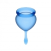 Набор менструальных чаш Satisfyer Feel good Menstrual Cup Blue - фото 4